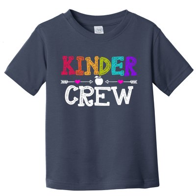 Kinder Crew Funny Kindergarten Teacher 1st Day Of School Toddler T-Shirt