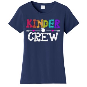 Kinder Crew Funny Kindergarten Teacher 1st Day Of School Women's T-Shirt