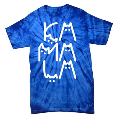 Kamala Cat Funny Text Harris Walz 2024 Tie-Dye T-Shirt