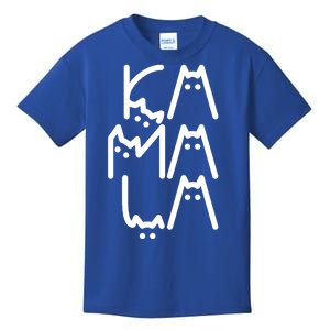 Kamala Cat Funny Text Harris Walz 2024 Kids T-Shirt