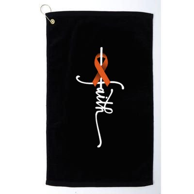 Kidney Cancer Faith Kidney Cancer Awareness March Support Platinum Collection Golf Towel