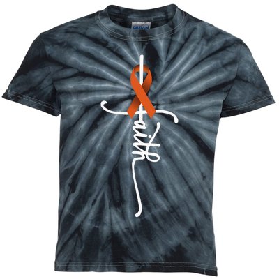 Kidney Cancer Faith Kidney Cancer Awareness March Support Kids Tie-Dye T-Shirt