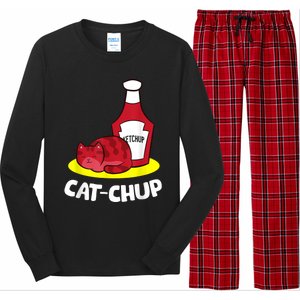 Ketchup CatChup Funny Ketchup Long Sleeve Pajama Set