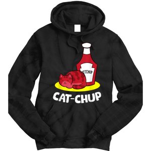 Ketchup CatChup Funny Ketchup Tie Dye Hoodie