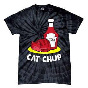 Ketchup CatChup Funny Ketchup Tie-Dye T-Shirt