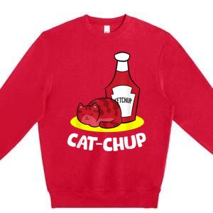 Ketchup CatChup Funny Ketchup Premium Crewneck Sweatshirt