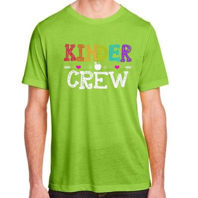 Kinder Crew Funny Kindergarten Teacher Last Day Of School Adult ChromaSoft Performance T-Shirt