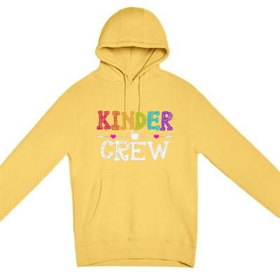 Kinder Crew Funny Kindergarten Teacher Last Day Of School Premium Pullover Hoodie