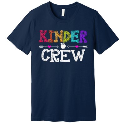 Kinder Crew Funny Kindergarten Teacher Last Day Of School Premium T-Shirt