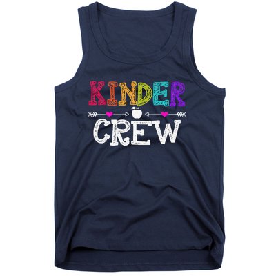 Kinder Crew Funny Kindergarten Teacher Last Day Of School Tank Top