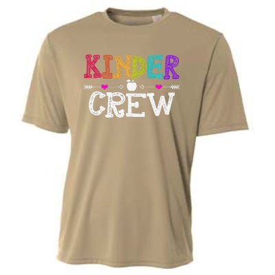 Kinder Crew Funny Kindergarten Teacher Last Day Of School Cooling Performance Crew T-Shirt