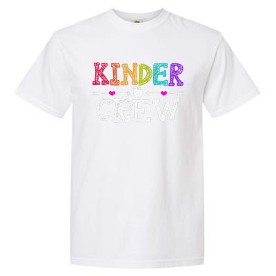 Kinder Crew Funny Kindergarten Teacher Last Day Of School Garment-Dyed Heavyweight T-Shirt