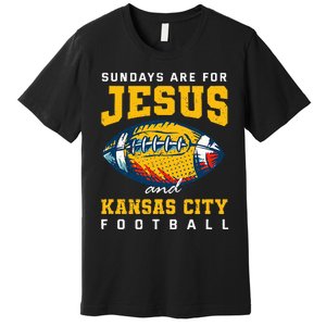 Kansas City Football Missouri Sundays A Game Day Premium T-Shirt