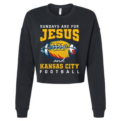 Kansas City Football Missouri Sundays A Game Day Cropped Pullover Crew