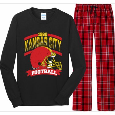 Kansas City Football Team Suppoter Long Sleeve Pajama Set