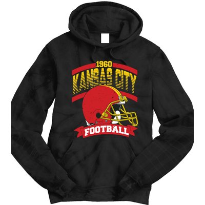 Kansas City Football Team Suppoter Tie Dye Hoodie