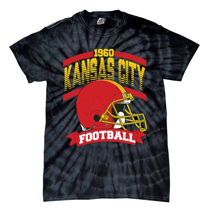 Kansas City Football Team Suppoter Tie-Dye T-Shirt