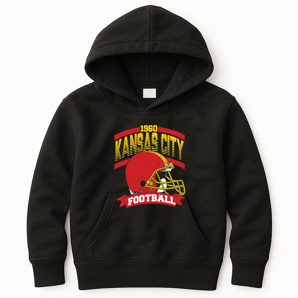 Kansas City Football Team Suppoter Kids Hoodie