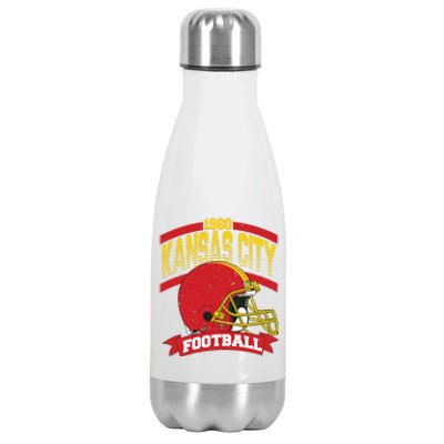 Kansas City Football Team Suppoter Stainless Steel Insulated Water Bottle