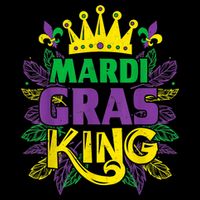 King Costumes Funny Mardi Gras Carnival V-Neck T-Shirt