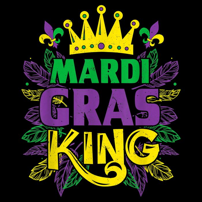 King Costumes Funny Mardi Gras Carnival V-Neck T-Shirt