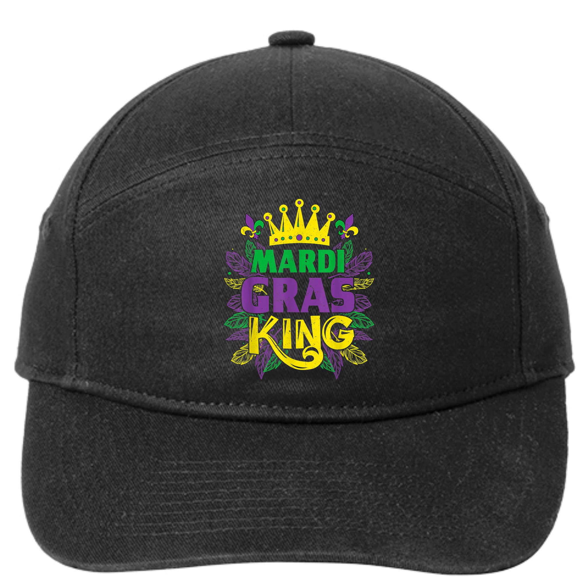 King Costumes Funny Mardi Gras Carnival 7-Panel Snapback Hat