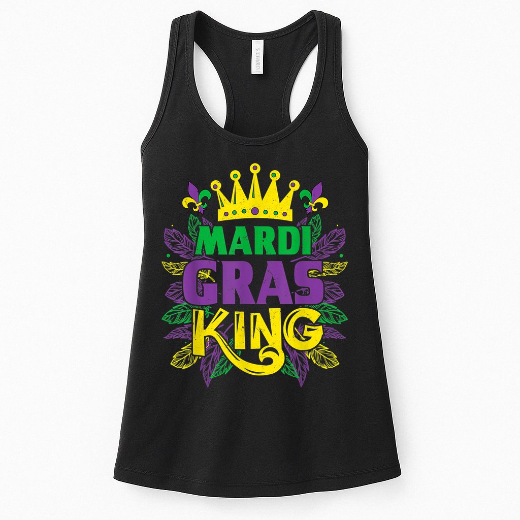 King Costumes Funny Mardi Gras Carnival Womens Tank Top