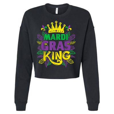 King Costumes Funny Mardi Gras Carnival Cropped Pullover Crew