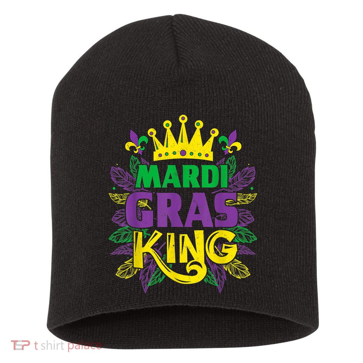 King Costumes Funny Mardi Gras Carnival Short Acrylic Beanie