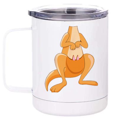 Kangaroo Costume For Halloween Kangaroo Animal 12 oz Stainless Steel Tumbler Cup