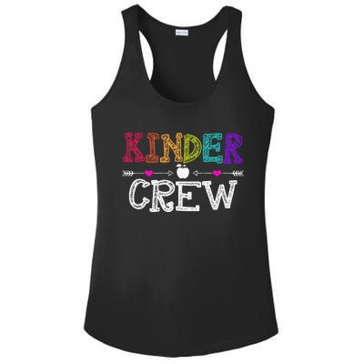 Kinder Crew Funny Kindergarten Teacher 1st Day Of School Ladies PosiCharge Competitor Racerback Tank