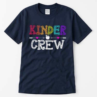 Kinder Crew Funny Kindergarten Teacher 1st Day Of School Tall T-Shirt