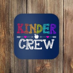 Kinder Crew Funny Kindergarten Teacher 1st Day Of School Coaster