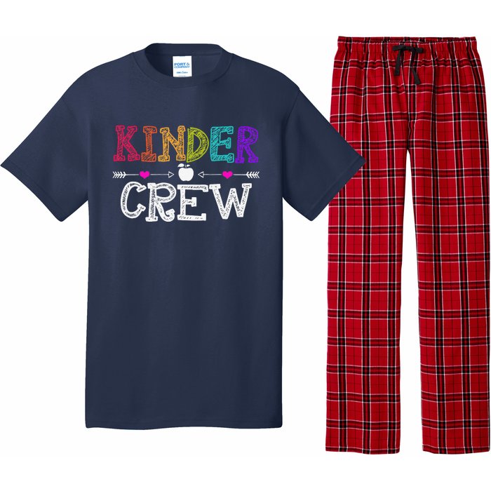 Kinder Crew Funny Kindergarten Teacher 1st Day Of School Pajama Set