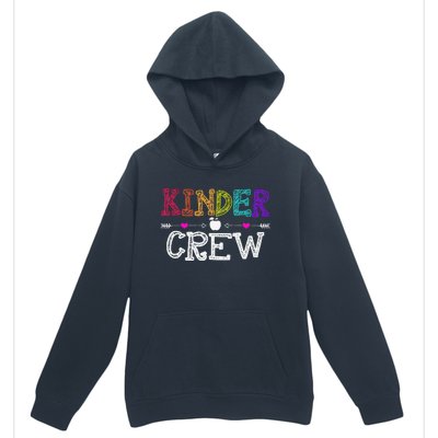 Kinder Crew Funny Kindergarten Teacher 1st Day Of School Urban Pullover Hoodie