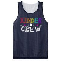 Kinder Crew Funny Kindergarten Teacher 1st Day Of School Mesh Reversible Basketball Jersey Tank