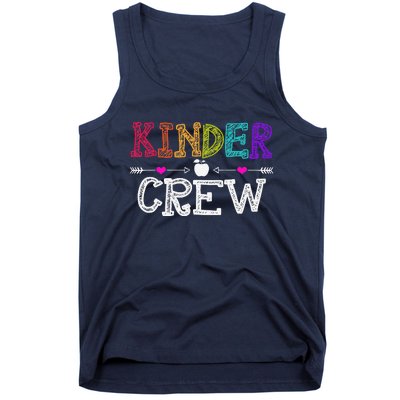 Kinder Crew Funny Kindergarten Teacher 1st Day Of School Tank Top