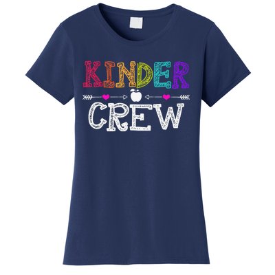 Kinder Crew Funny Kindergarten Teacher 1st Day Of School Women's T-Shirt