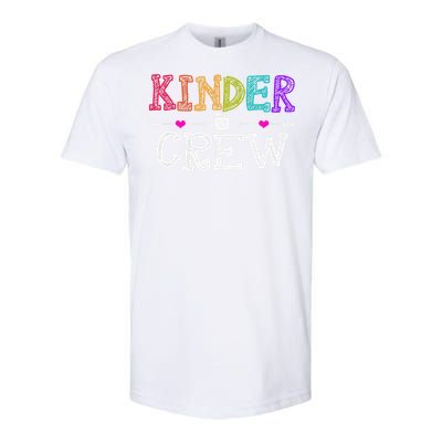 Kinder Crew Funny Kindergarten Teacher 1st Day Of School Softstyle CVC T-Shirt