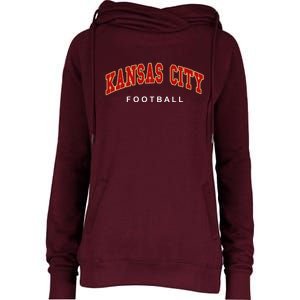 Kansas City Football Womens Funnel Neck Pullover Hood