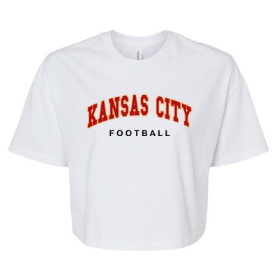 Kansas City Football Bella+Canvas Jersey Crop Tee