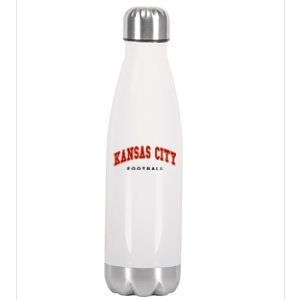 Kansas City Football Stainless Steel Insulated Water Bottle