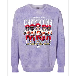 Kansas City Football Colorblast Crewneck Sweatshirt