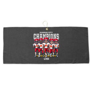 Kansas City Football Large Microfiber Waffle Golf Towel