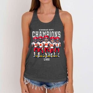 Kansas City Football Women's Knotted Racerback Tank