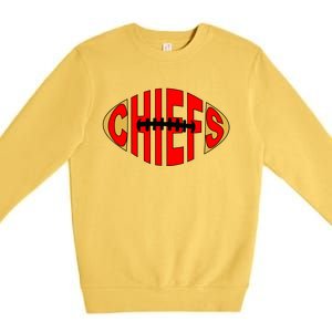 Kansas City Football Logo Fan KC Premium Crewneck Sweatshirt