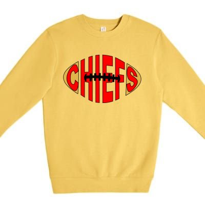 Kansas City Football Logo Fan KC Premium Crewneck Sweatshirt