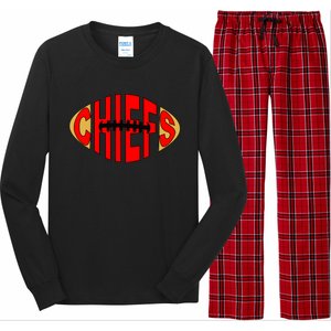 Kansas City Football Logo Fan KC Long Sleeve Pajama Set