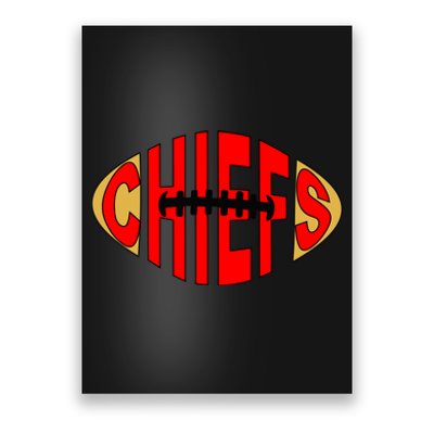 Kansas City Football Logo Fan KC Poster