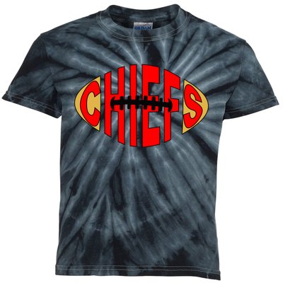 Kansas City Football Logo Fan KC Kids Tie-Dye T-Shirt